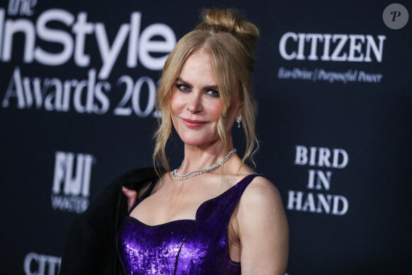 Nicole Kidman lors du photocall de la soirée "InStyle Awards 2021" au Getty Center à Los Angeles, Californie, Etats-Unis, le 15 novembre 2021.