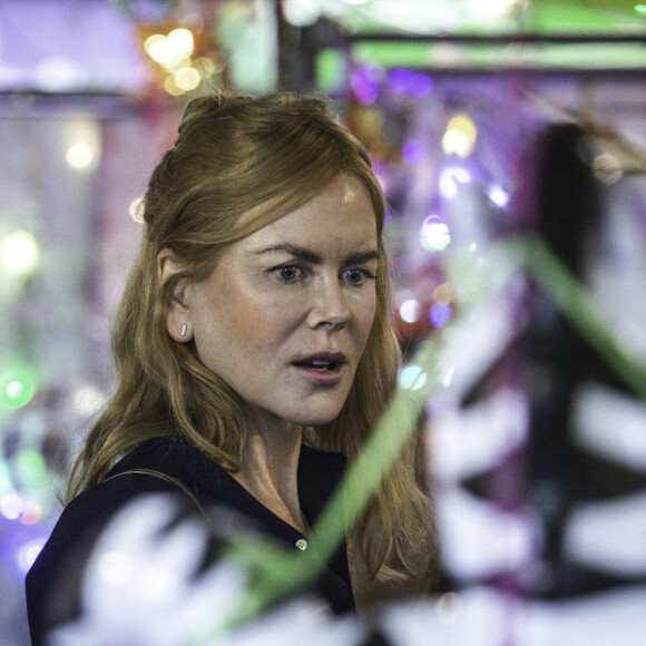 Nicole Kidman à Hong-Kong pour le tournage d'une nouvelle série. Après avoir essuyé de vives critiques suite à son exemption de quarantaine pour travailler dans la ville.. Le 25 août 2021