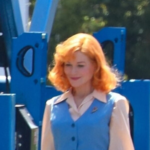 Nicole Kidman sur le tournage de "Being the Ricardo's" à Los Angeles le 30 avril 2021.