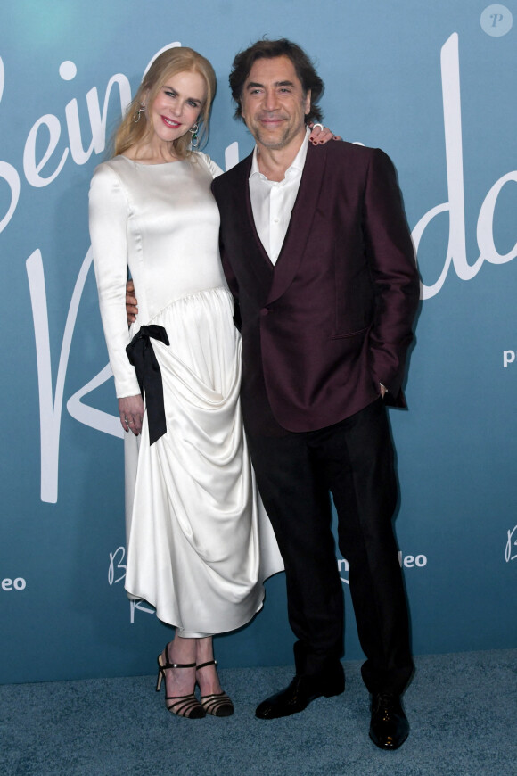 Nicole Kidman et Javier Bardem - Première du film "Being The Ricardos" à New York. Le 2 décembre 2021.