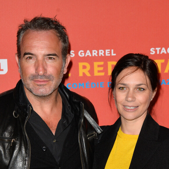 Jean Dujardin et sa compagne Nathalie Péchalat - Avant-première du film "Le Redoutable" au cinéma du Panthéon à Paris, France, le 11 septembre 2017. © Coadic Guirec/Bestimage 