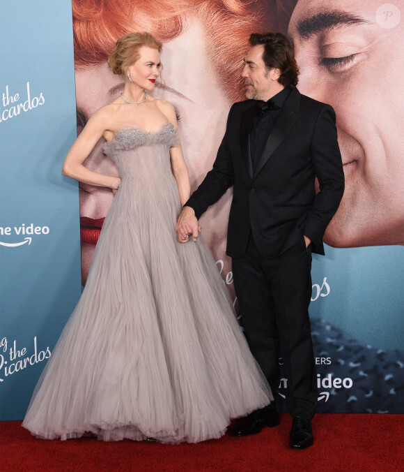 Nicole Kidman et Javier Bardem à l'avant-première du film "Being The Ricardos" à Los Angeles, le 6 décembre 2021.