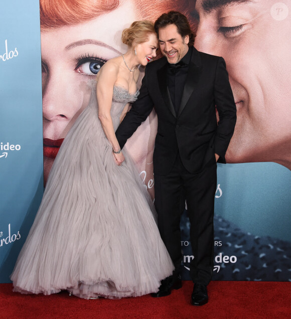 Nicole Kidman et Javier Bardem à l'avant-première du film "Being The Ricardos" à Los Angeles.