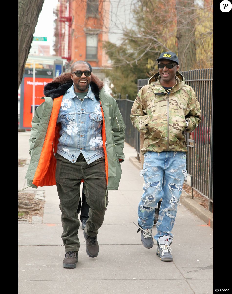 Kanye West et Virgil Abloh à New York. Le 5 février 2020.