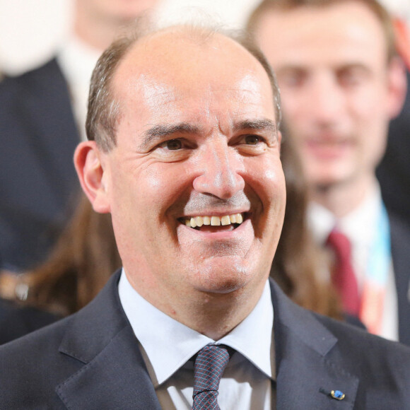 Le Premier ministre Jean Castex reçoit L'équipe de France des Métiers à l'Hôtel Matignon à Paris