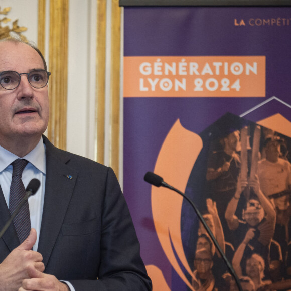 Jean Castex, premier ministre lors de la réception de l'équipe de France des métiers à Matignon le 4 novembre 2021.