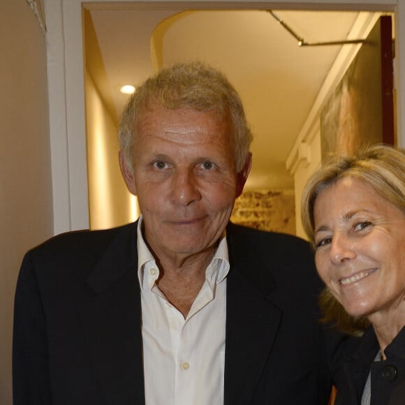 Patrick Poivre d'Arvor et Claire Chazal - Dernière de la pièce " Garde Alternée" avec PPDA au Théâtre de la Gaîté Montparnasse à Paris le 4 juin 2016. © Coadic Guirec / Bestimage