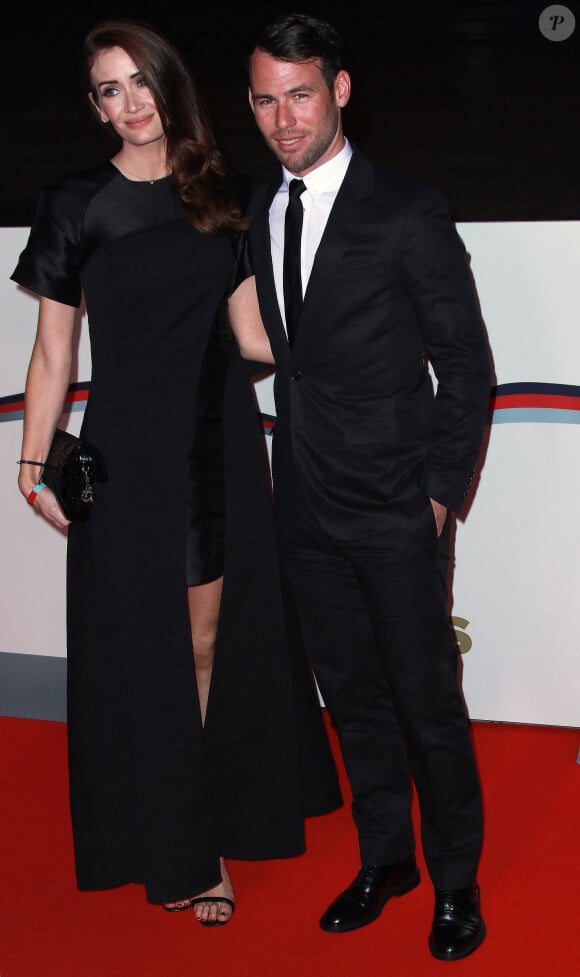 Mark Cavendish et sa femme Peta Cavendish à la soirée des "Sun Military Awards" à Londres