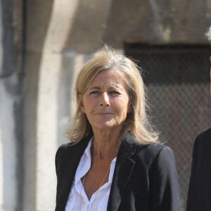 Claire Chazal - Obsèques de Florence Rogers-Pinault en l'Église Saint-Sulpice à Paris, le 8 septembre 2021.