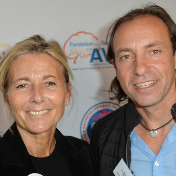 Claire Chazal et Philippe Candeloro à l'opération Charity Day chez Aurel BCG partners à Paris le 11 septembre 2019. © Veeren / Bestimage