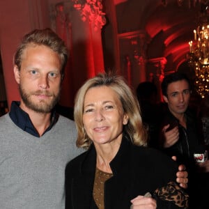 Arnaud Lemaire et Claire Chazal - 25 ans du magazine TV Mag Paris, le 9 février 2012.