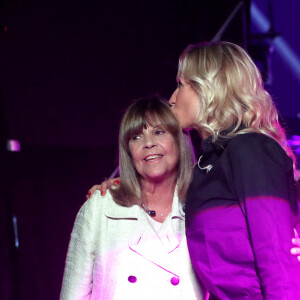 Chantal Goya et Rebecca Hampton - Backstage de l'enregistrement de l'émission "Duos Mystères" à la Seine Musicale à Paris, qui sera diffusée le 12 juin sur TF1 © Gaffiot-Moreau / Bestimage