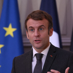 Emmanuel Macron - Conférence de presse au palais de l'Elysée à Paris, le 10 décembre 2021. © Eliot Blondet/Pool/Bestimage