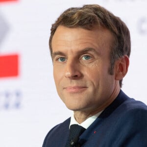 Emmanuel Macron - Conférence de presse à l'Elysée pour présenter la présidence française du Conseil de l'Union européenne. Paris, le 9 décembre 2021. © Jacques Witt / Pool / Bestimage