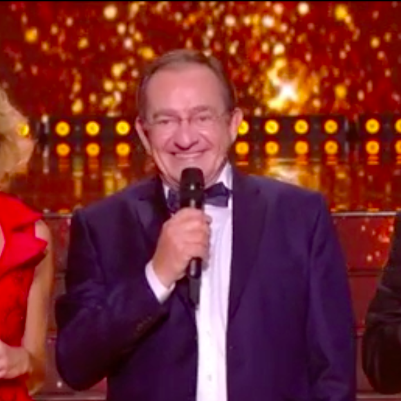 Jean-Pierre Pernaut, Sylvie Tellier et Jean-Pierre Fourcault durant l'élection Miss France.