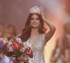 Miss Inde Harnaaz Sandhu sacrée Miss Univers lors du concours organisé à Eilat, en Israël, le 12 décembre.
