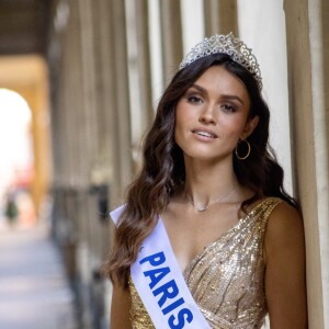 Shooting photo de Diane Leyre Miss Île-de-France 2021 et Miss Paris 2021, à Paris, France, le 21 juillet 2021. © Edward Tur via Bestimage