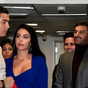Exclusif - Cristiano Ronaldo et sa compagne Georgina Rodriguez arrivent à la soirée MTV European Music Awards 2019 (MTV EMA's) au FIBES Conference and Exhibition Centre à Séville en Espagne, le 3 novembre 2019