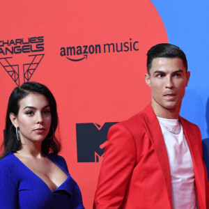 Georgina Rodriguez et son compagnon Cristiano Ronaldo à la soirée MTV European Music Awards 2019 (MTV EMA's) au FIBES Conference and Exhibition Centre à Séville en Espagne, le 3 novembre 2019
