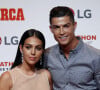 Cristiano Ronaldo et sa compagne Georgina Rodriguez assistent au Prix Marca Leyenda à Madrid en Espagne.