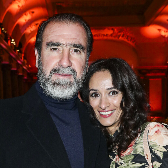 Eric Cantona et sa femme Rachida Brakni lors de la soirée de gala du "Dîner de la mode du Sidaction" au Pavillon Cambon Capucines - Potel et Chabot à Paris, France. © Olivier Borde/Bestimage