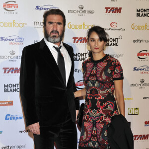 Eric Cantona et sa femme Rachida Brakni - La princesse Stephanie de Monaco assiste a la ceremonie du 'Golden Foot Award' a Monaco le 17 Avril 2012.