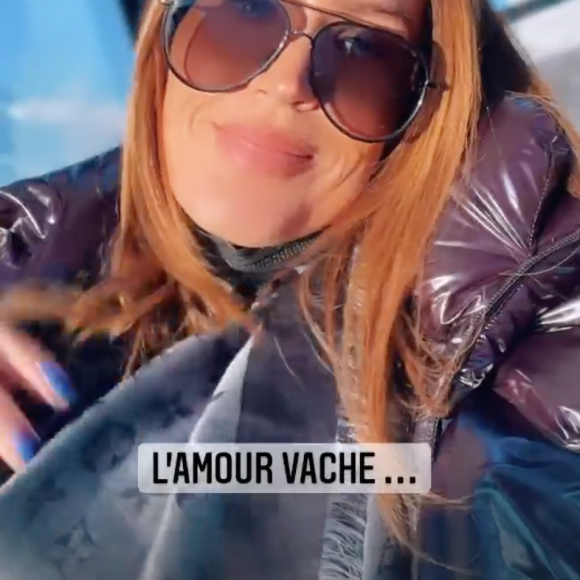 Vitaa filme ses vacances en Savoie. Story Instagram du 19 décembre 2021.