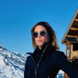 Vitaa en vacances à la station Le Refuge de Solaise, à Val d'Isère. Janvier 2020.