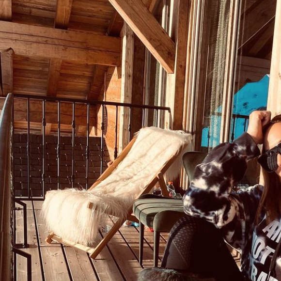 Vitaa en vacances à la station Le Refuge de Solaise, à Val d'Isère. Janvier 2020.