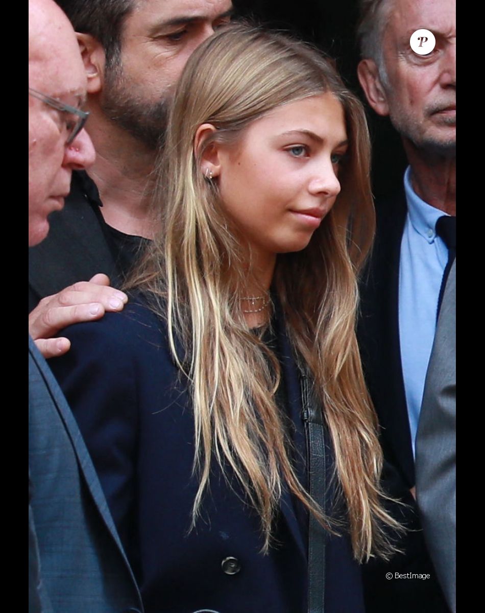 Stella Belmondo - Obsèques de Charles Gérard en la cathédrale arménienne Saint-Jean-Baptiste de Paris le 25 septembre 2019.