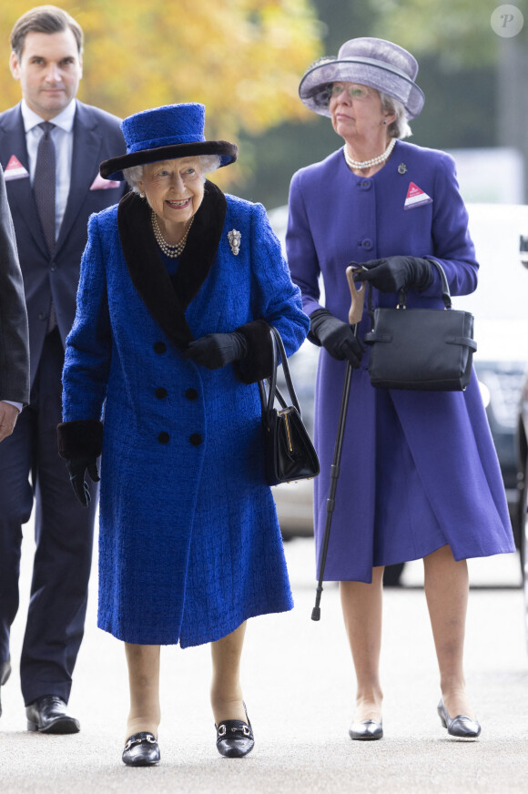 La reine Elisabeth II d'Angleterre lors des Champions Day à Ascot. Le 16 octobre 2021  16 October 2021.
