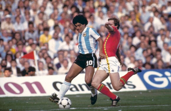 Diego Maradona - Argentine / Belgique - Coupe du monde 1982. © FEP / Panoramic / Bestimage