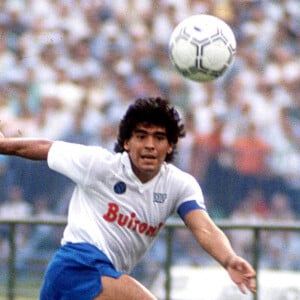 Diego Maradona lors d'un match avec l'équipe de Naples. © imago / Panoramic / Bestimage