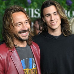 Bob Sinclar et son fils Raphaël Le Friant - Soirée caritative "LuisaViaRoma" pour l'UNICEF à Saint-Barthélemy dans les Caraïbes le 29 décembre 2021.