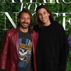 Bob Sinclar et son fils Raphaël Le Friant - Soirée caritative "LuisaViaRoma" pour l'UNICEF à Saint-Barthélemy dans les Caraïbes