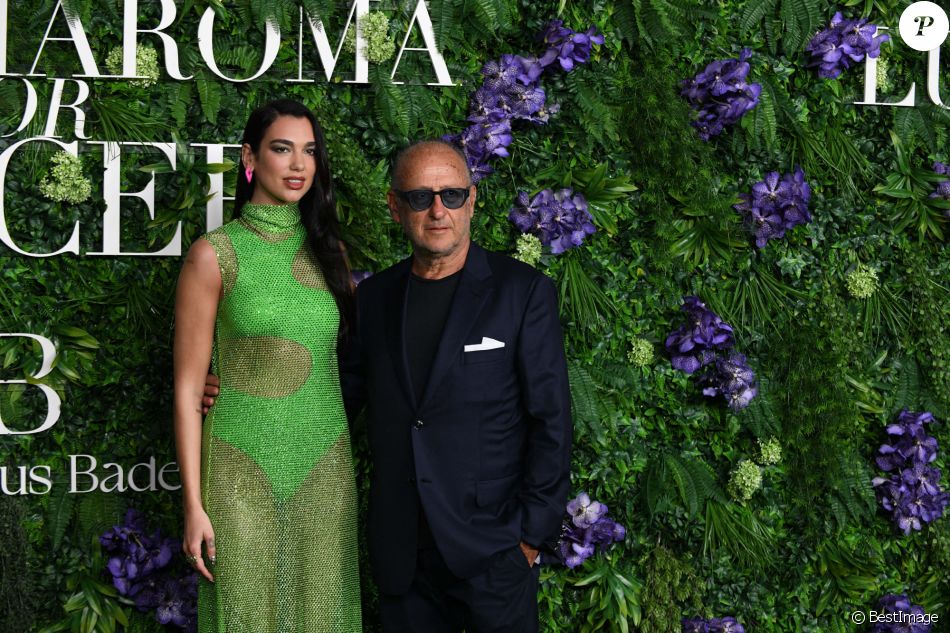 Dua Lipa, Andrea Panconesi (PDG de LuisaViaRoma) - Soirée caritative