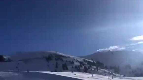 Monica, la femme enceinte de Samuel Albert (Top Chef), privée de ski en raison de sa grossesse, en janvier 2022 sur Instagram.