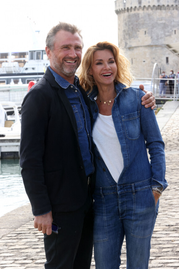 Alexandre Brasseur et Ingrid Chauvin de "Demain nous appartient" - Festival de la Fiction de La Rochelle. Le 18 septembre 2021 © Jean-Marc Lhomer / Bestimage