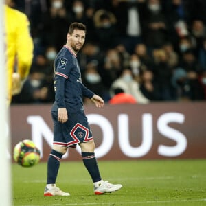 Lionel Leo Messi (Paris Saint Germain) - Match de Ligue 1 Uber Eats "PSG contre Monaco (2-0)" au Parc des Princes à Paris le 12 décembre 2021. © Aurélien Morissard/Panoramic/Bestimage