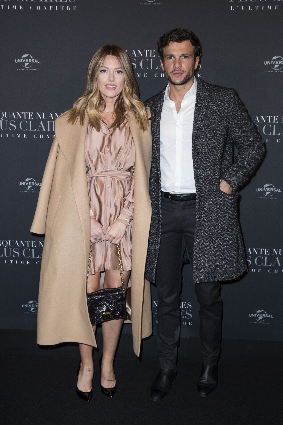 Photo : Caroline Receveur enceinte et son compagnon Hugo Philip -  Avant-première mondiale de 