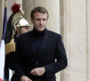 Le président de la République française, Emmanuel Macron, au palais de l'Elysée. © Stéphane Lemouton/Bestimage
