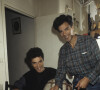 Igor et Grichka Bogdanoff (Bogdanov) chez eux, à Paris, le 4 juin 1984.