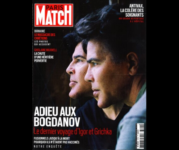 Retrouvez toutes les informations sur Igor et Grichka Bogdanoff dans le magazine Paris Match, n°3792 du 6 janvier 2022.