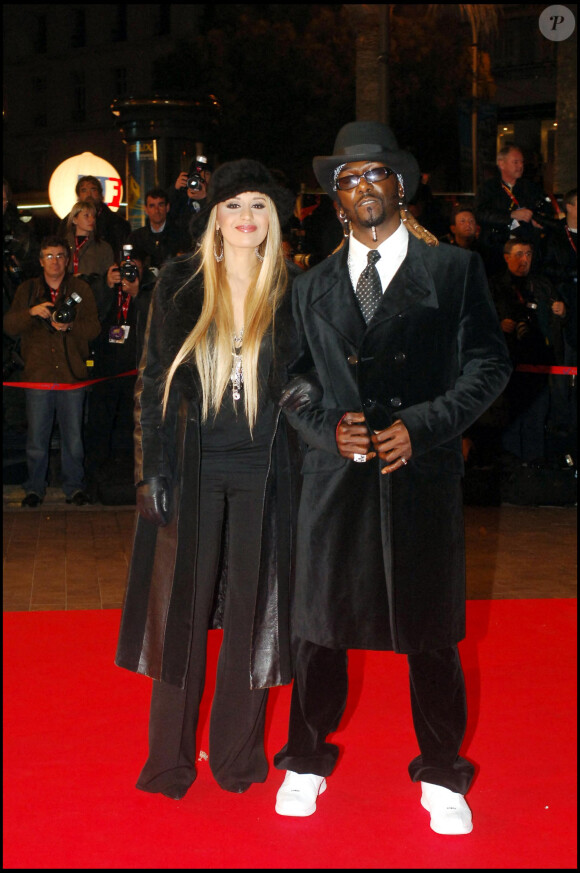 Lââm et son défunt mari Robert Suber aux NRJ Music Awards 2006 à Cannes. ©Rachid Bellak / BestImage