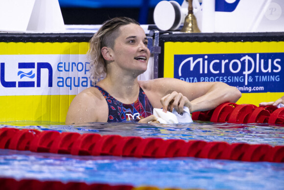 Melanie Henique - Championnats d'Europe de natation à Budapest en Hongrie le 22 mai 2021.