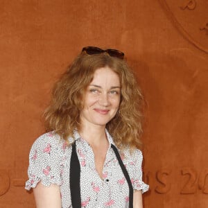 Marine Delterme au village lors des internationaux de tennis de Roland Garros à Paris le 8 juin 2018. © Christophe Aubert via Bestimage