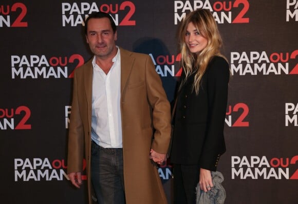 Gilles Lellouche et sa compagne Alizée Guinochet - Avant-première du film "Papa ou Maman 2" au cinéma Gaumont Alesia à Paris, le 5 décembre 2016. © Marc Ausset-Lacroix/Bestimage