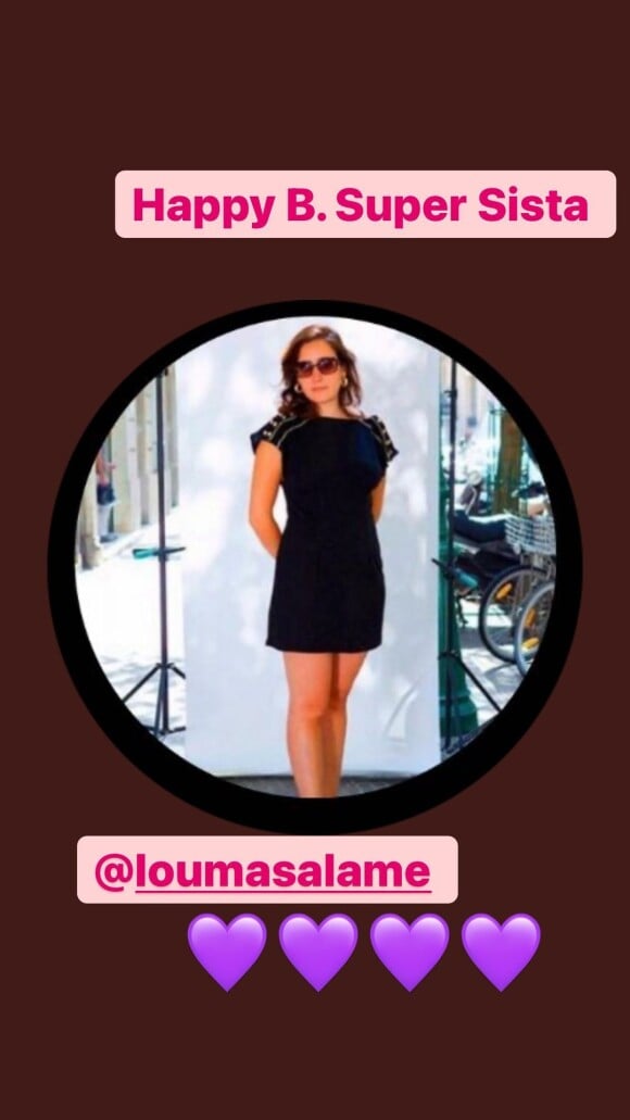 Léa Salamé présente sa soeur Louma Salamé sur Instagram.