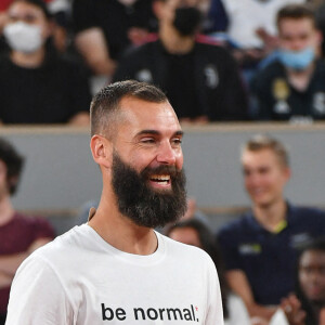 Exclusif - Benoît Paire - Benoît Paire, Gaël Monfils, Domingo (Pierre Alexis Bizot) et Zerator (Adrien Nougaret) deux streamers se rencontrent lors d'un match de tennis à Roland Garros, Paris le 18 septembre 2021. © Veeren/Bestimage