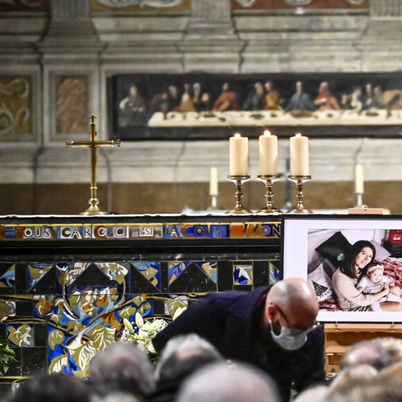 Un rassemblement religieux a lieu à la cathédrale d'Albi, France, le 8 janvier 2022, à l'initiative de la soeur et d'une amie de Delphine Jubillar. © Thierry Breton/Panoramic/Bestimage